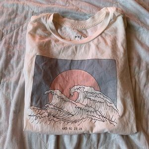 pacsun wave tee